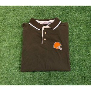 Vintage 1999 The Edge Cleveland Browns Golf shirt polo Large retro